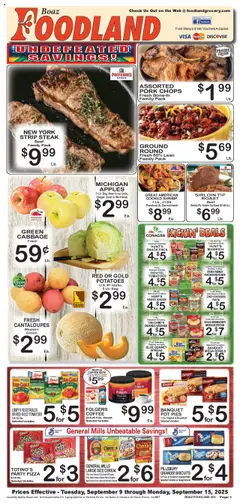 Preview Foodland Weekly Ad valid from 09/09/2025