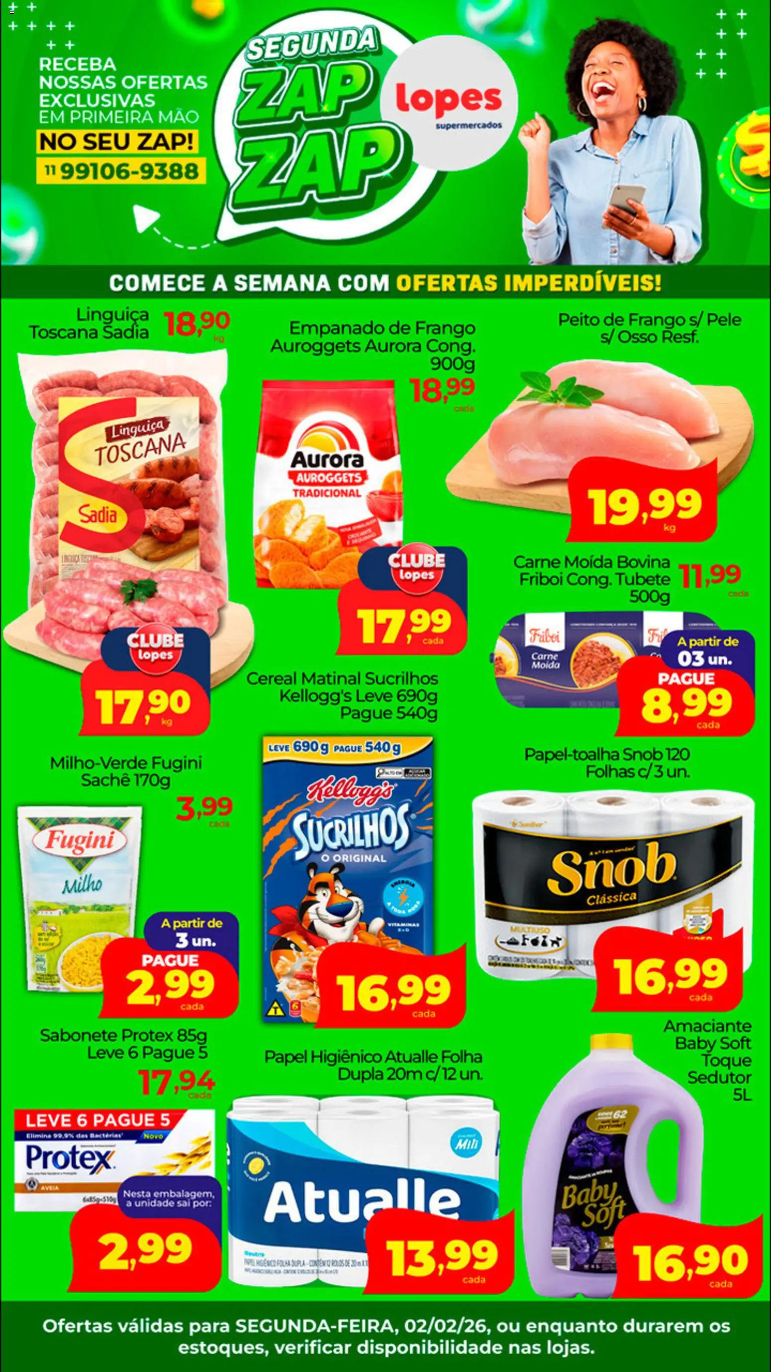Lopes Supermercados - Ofertas do Dia - página 1- válido a partir de 02/02/2026
