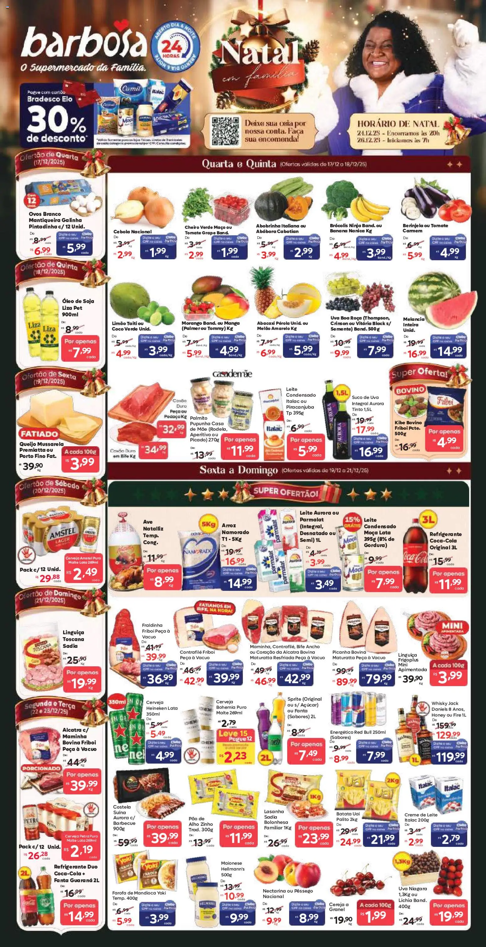 Barbosa Supermercados - Ofertas da semana  - página 1- válido a partir de 17/12/2025
