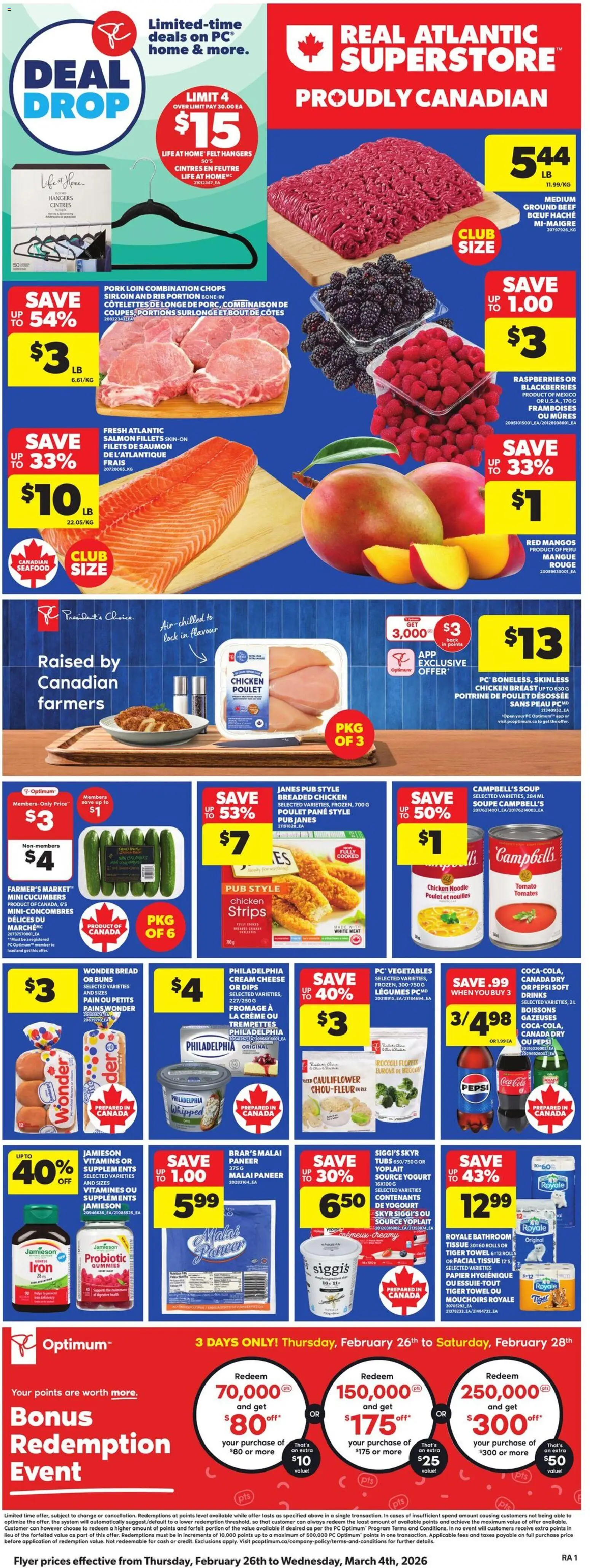 Atlantic Superstore weekly flyer / circulaire - page 3- valid from Feb 26, 2026