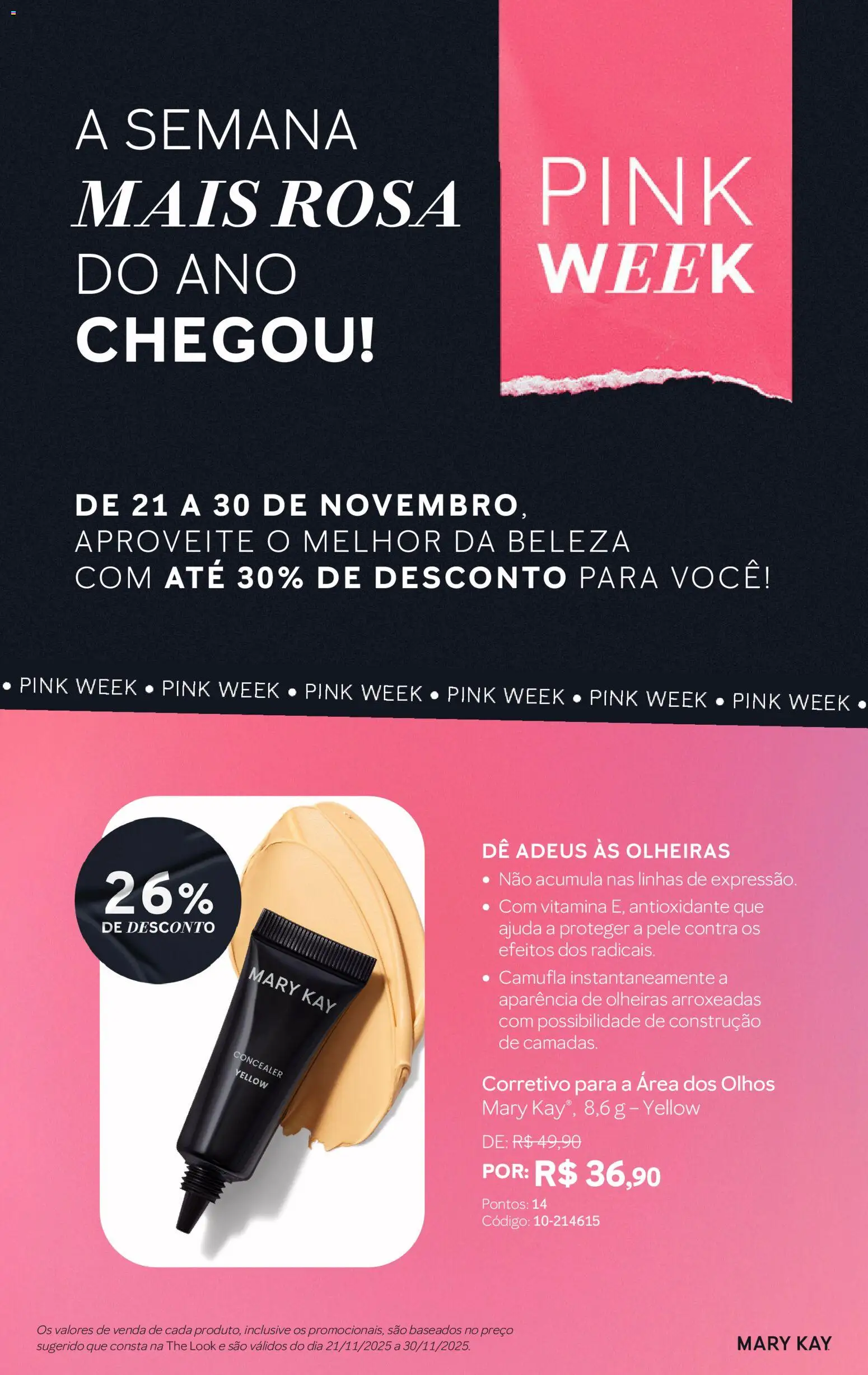 Mary Kay Black Friday - página 1- válido a partir de 21/11/2025
