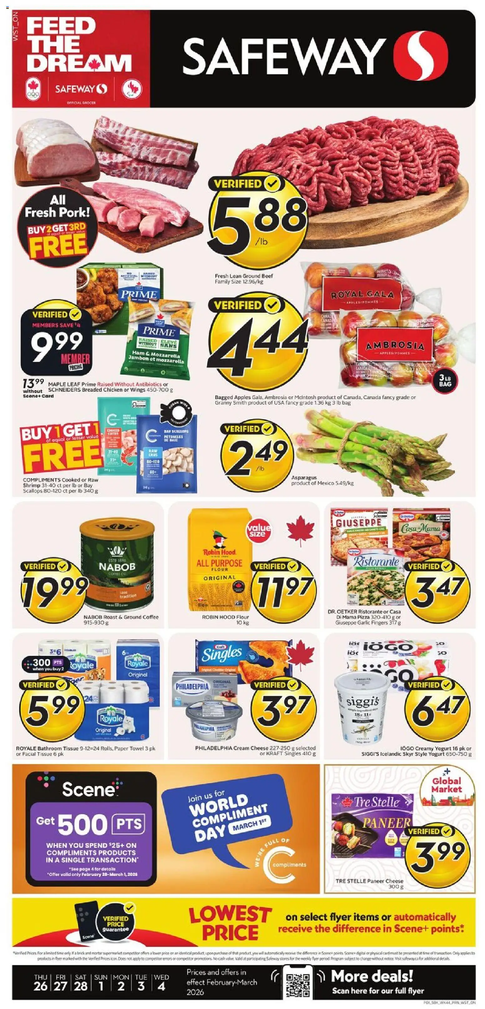 Safeway weekly flyer / circulaire - page 1- valid from Feb 26, 2026