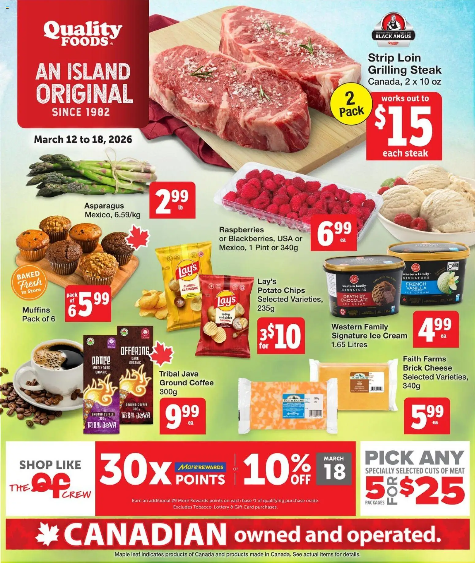 Quality Foods weekly flyer / circulaire - page 1- valid from Mar 12, 2026