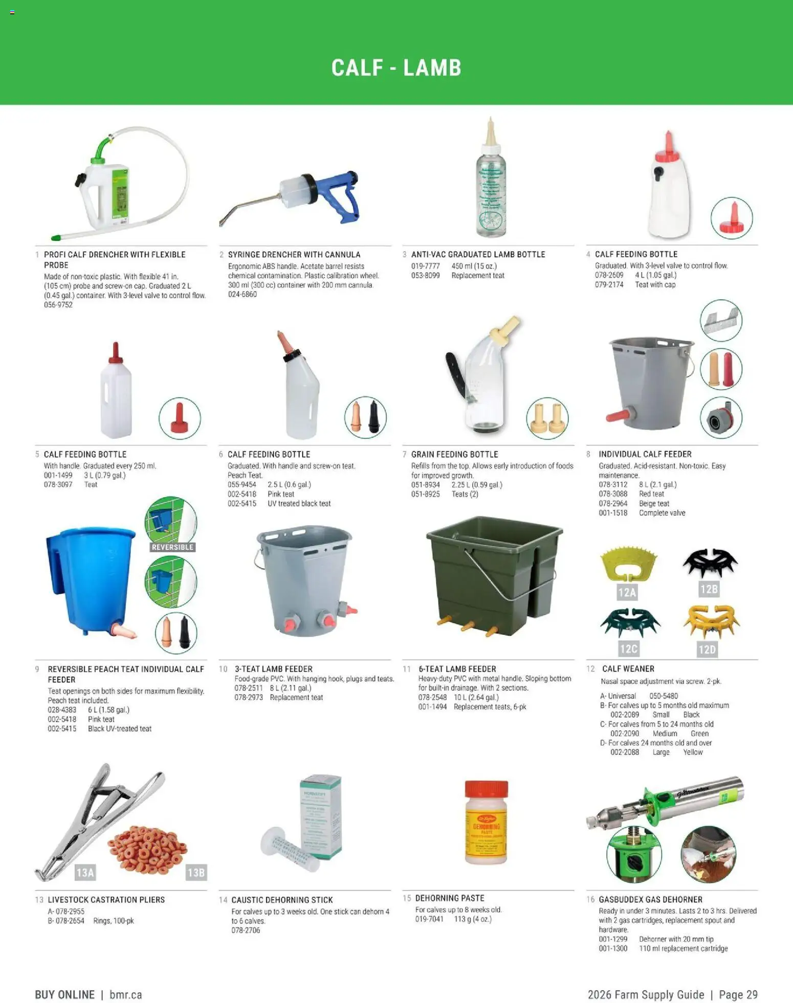 BMR - Agrizone - 2026 Farm Supply Guide - page 29- valid from Jan 9, 2026