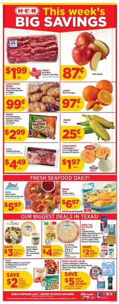 Preview H-E-B Weekly Ad valid from 10/15/2025