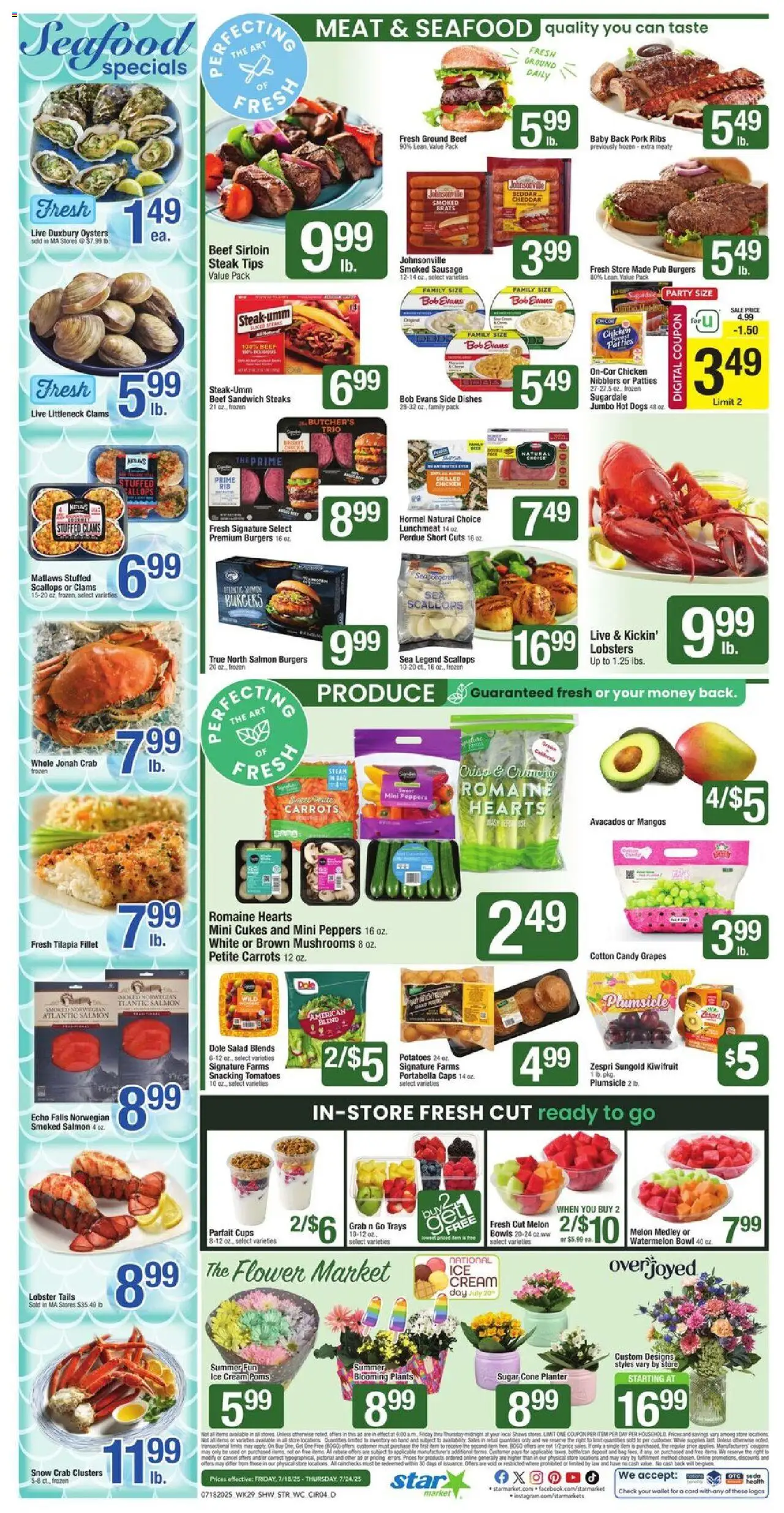 Star Market Weekly Ad - page 6- valid from 07/18/2025
