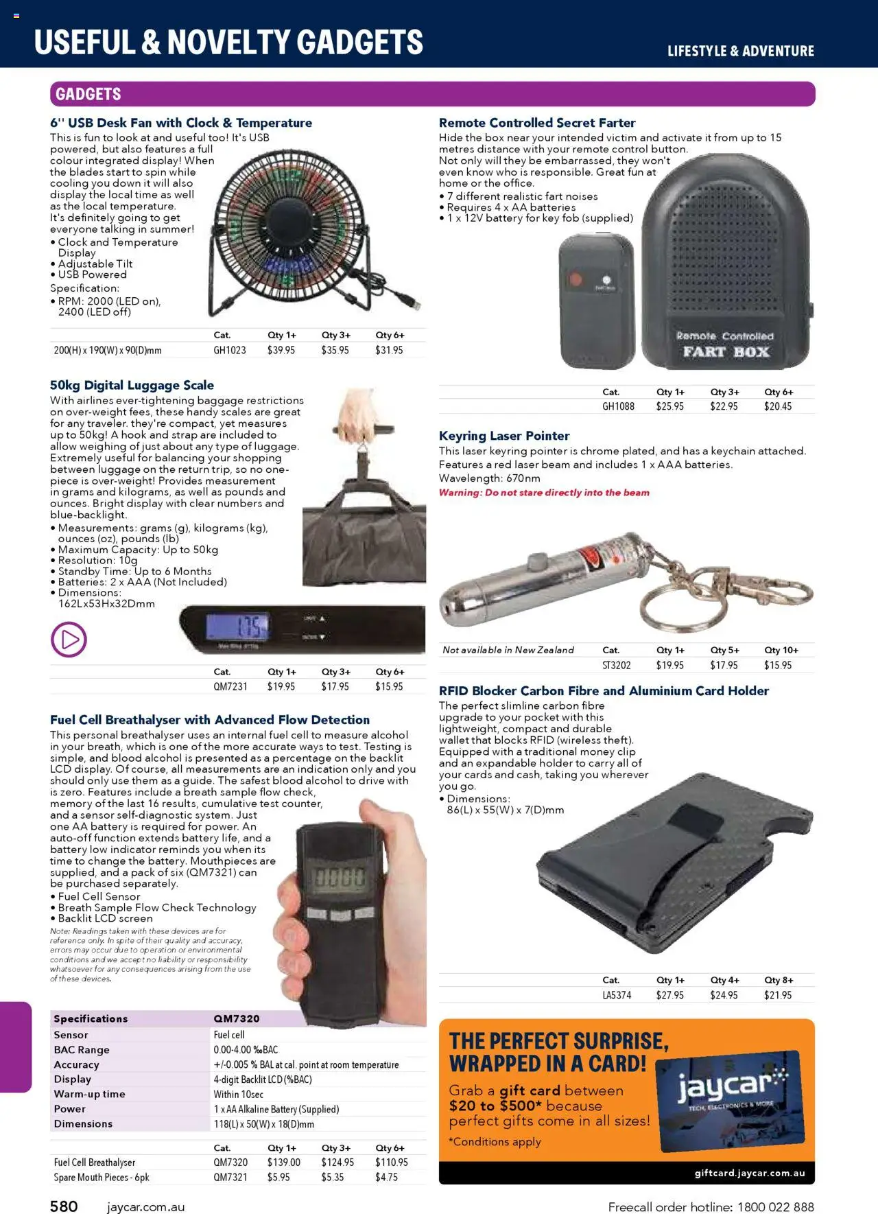Jaycar Engineering & Scientific Catalogue 2025/2026  - page 580- valid from 09/07/2025