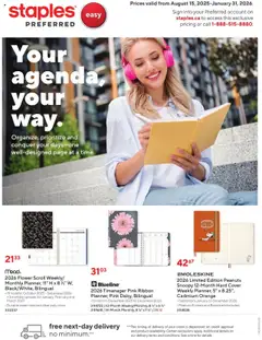 Preview Staples - Catalog - Business  valid from Aug 15, 2025