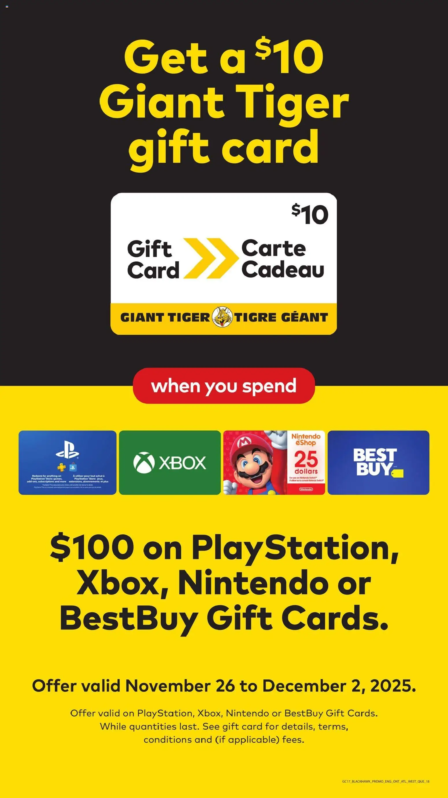 Giant Tiger - Black Friday  - page 22- valid from Nov 26, 2025