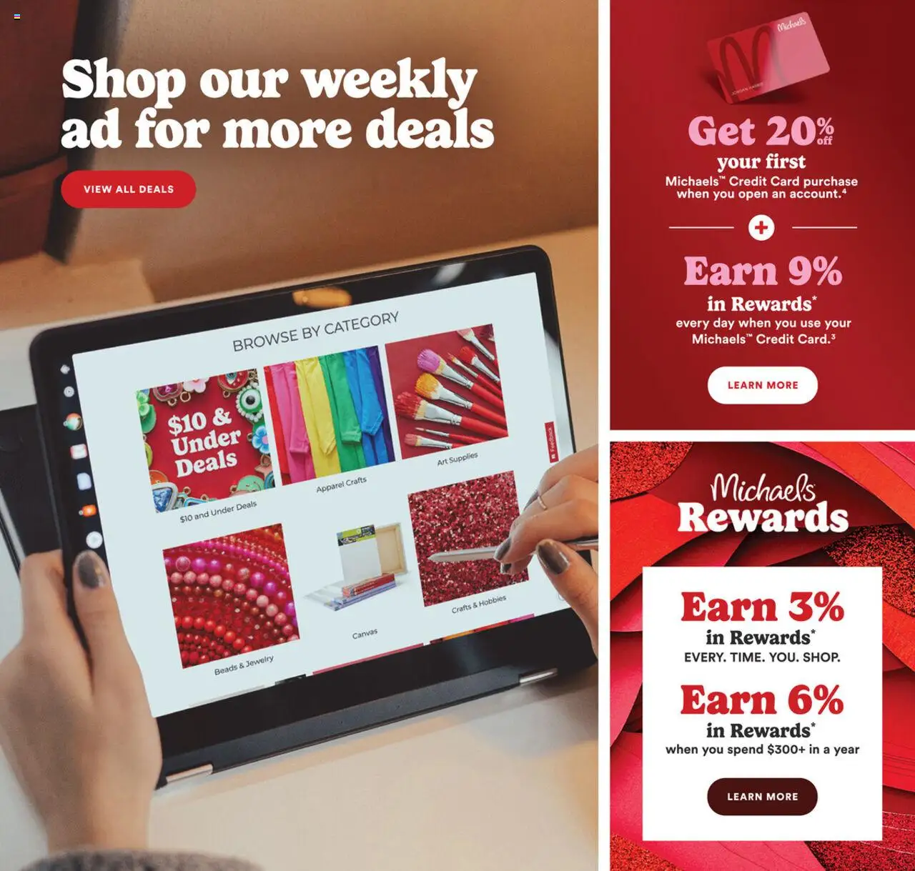 Michaels Weekly Ad - page 4- valid from 07/20/2025