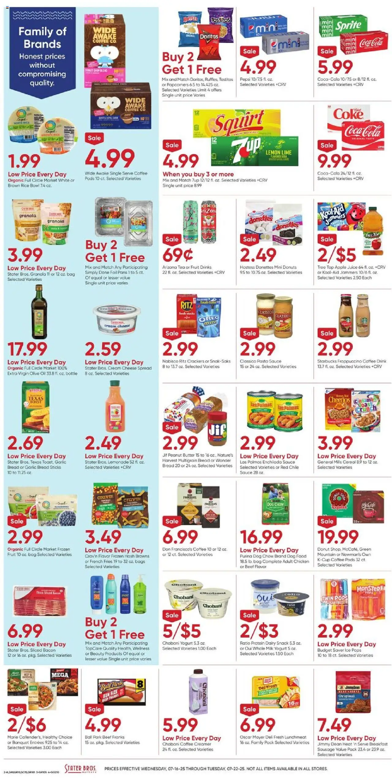 Stater Bros Weekly Ad - page 2- valid from 07/16/2025