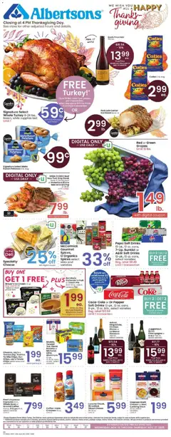 Preview Albertsons Weekly Ad valid from 11/19/2025