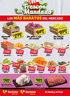 Soriana - Frescos del Mandado Mercado: Tamaulipas válido desde 16/12/2025