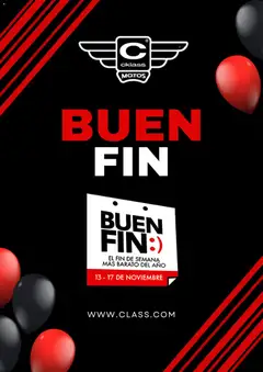 Cklass Buen Fin aviso válido desde 07/11/2025