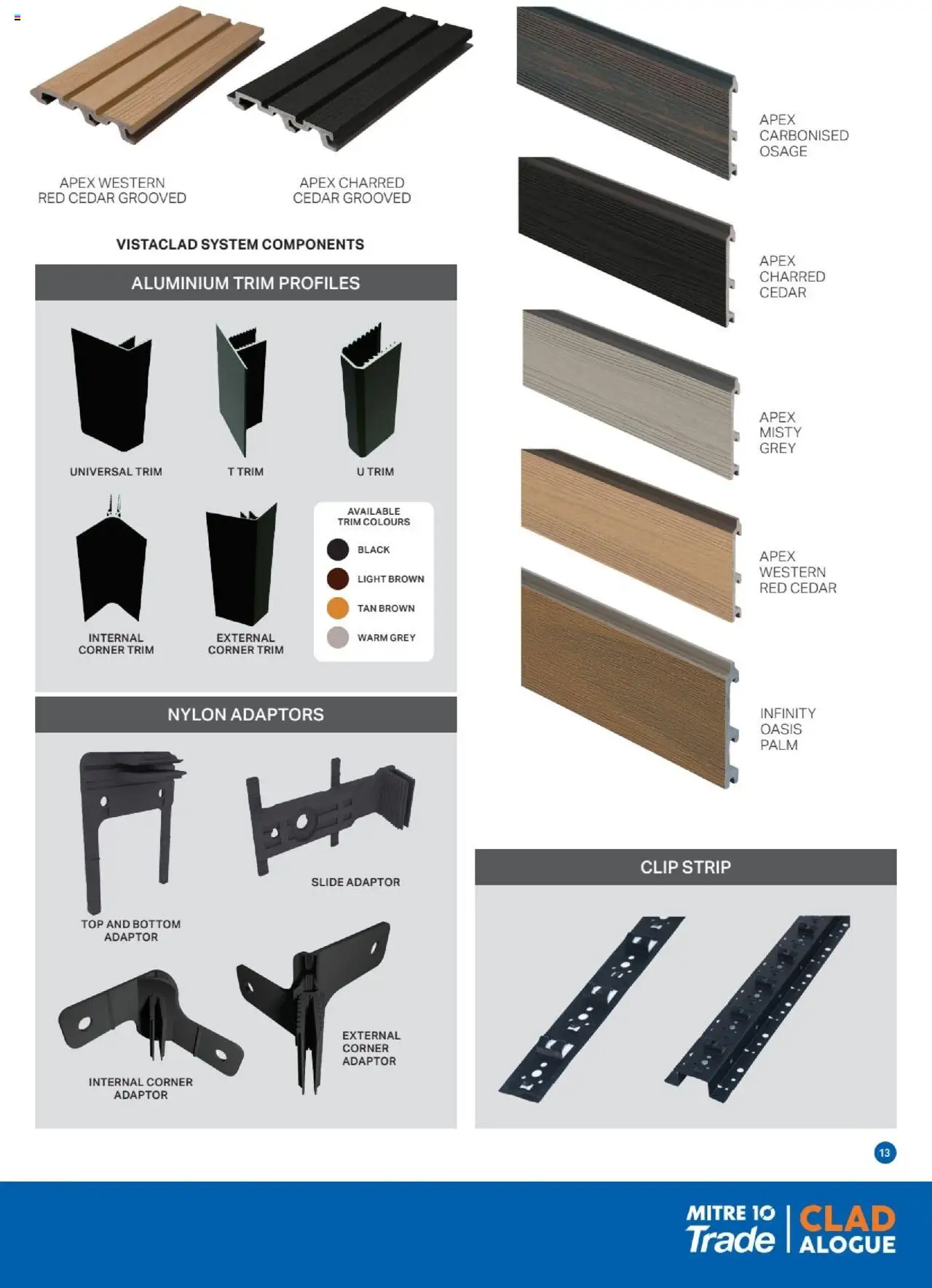 Mitre 10 - Cladalogue E-Selection Guide 2025 - page 13- valid from 27/06/2025