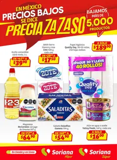 Soriana - Preciazazaso Súper: Chih, Coah, Dur, NL, SLP, Tamps, Zac válido desde 12/02/2026