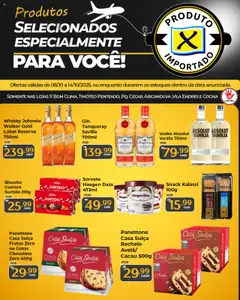 Pré-visualização X Supermercados - Ofertas Especiais de Produtos Importados válida a partir de 08/10/2025