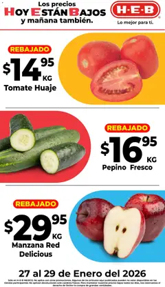 H-E-B folleto Rebajado válido desde 27/01/2026