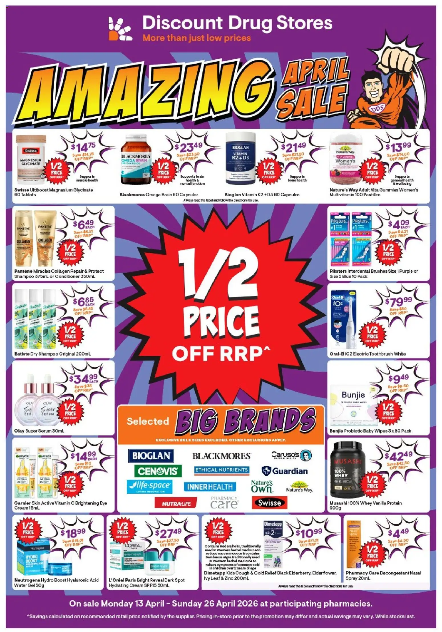 Discount Drug Stores catalogue - page 1- valid from 13/04/2026