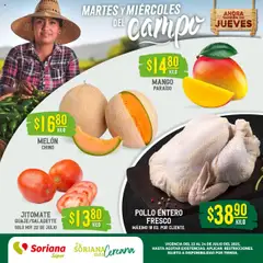 Soriana - Martes y Miércoles del Campo Súper: Tijuana, Mexicali, Ensenada, San Luis Río Colorado y Tecate válido desde 22/07/2025