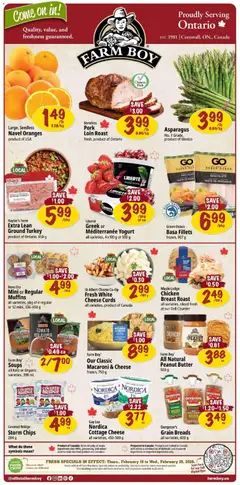 Preview Farm Boy weekly flyer / circulaire valid from Feb 19, 2026