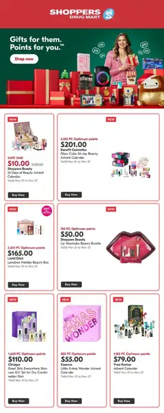 Preview Shoppers - Gift Flyer valid from Nov 21, 2025