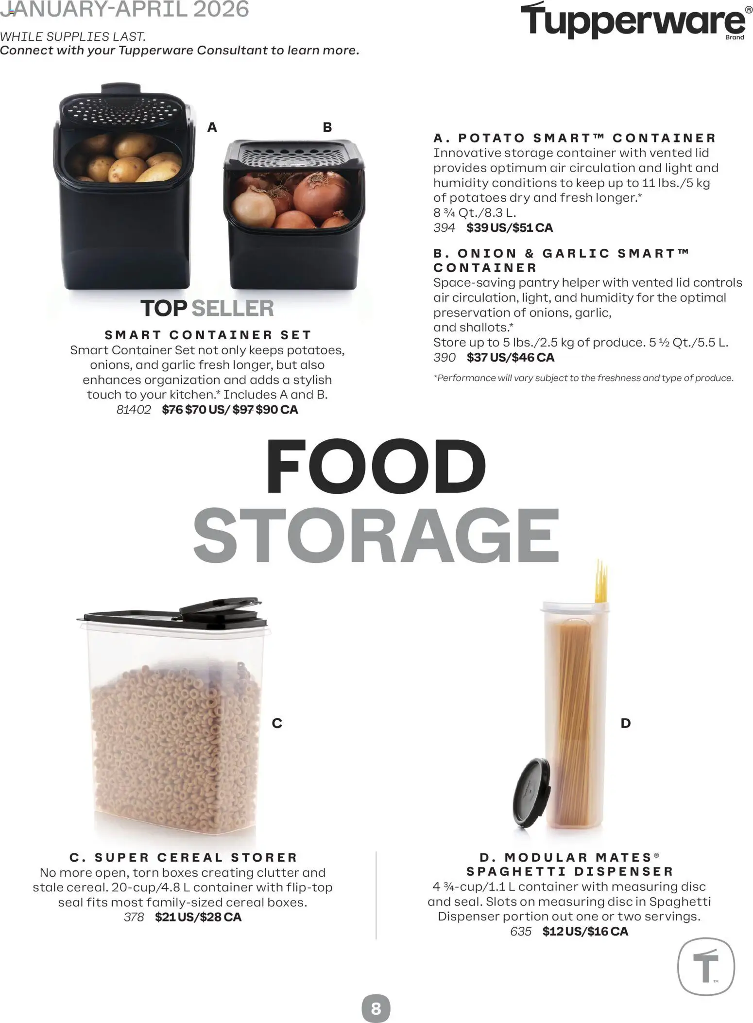 Tupperware flyer - page 8- valid from Jan 1, 2026