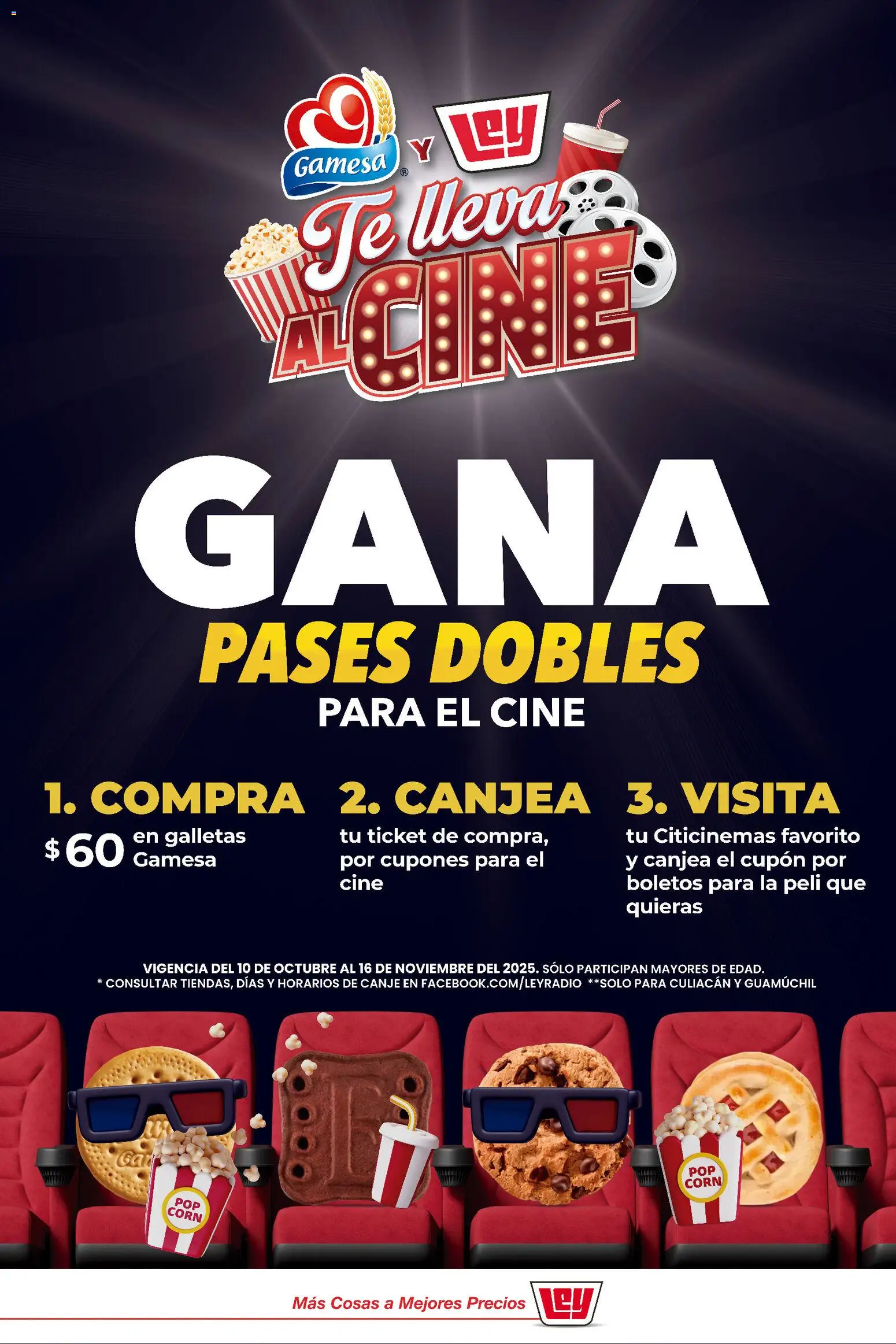Casa Ley folleto Gana pases dobles para el cine - página 1- válido desde 10/10/2025