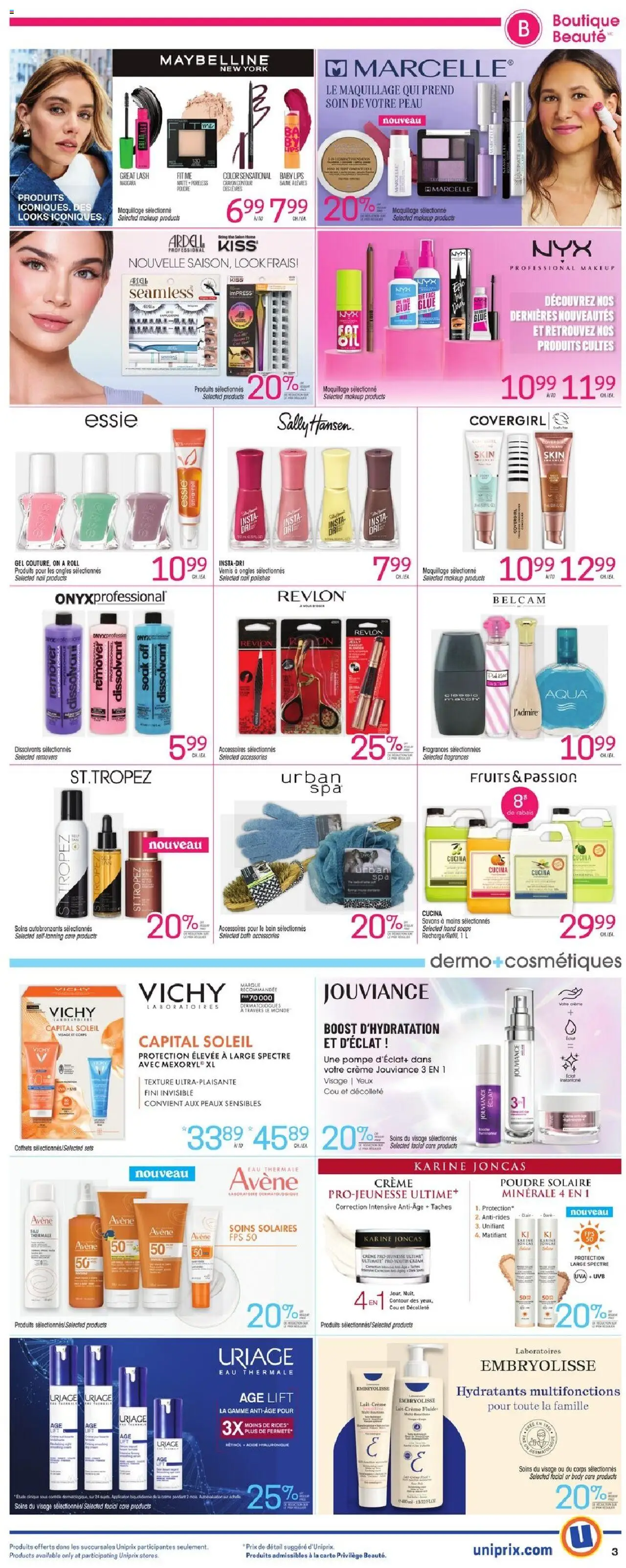 Uniprix weekly flyer / circulaire - page 4- valid from Jul 17, 2025