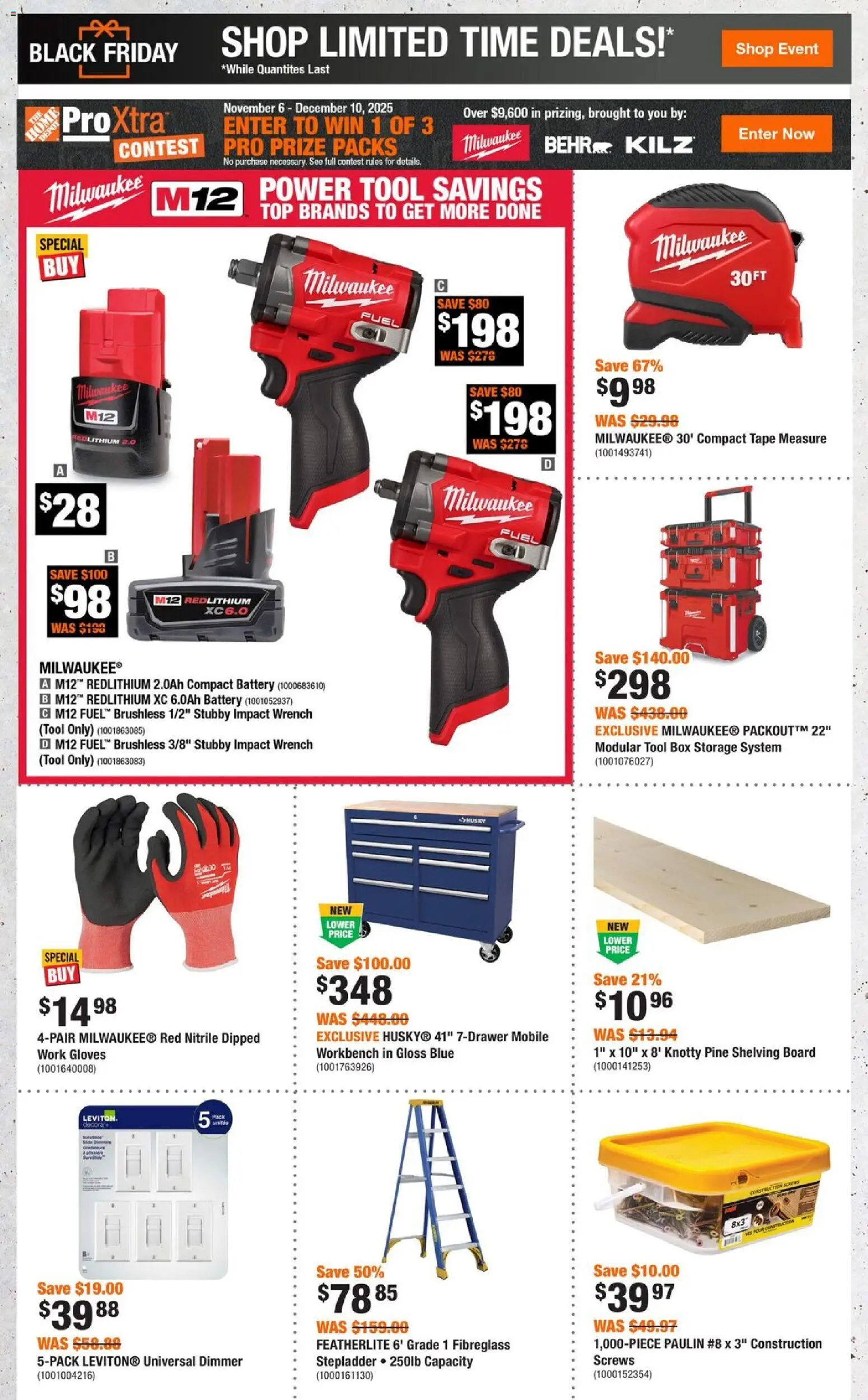 Home Depot - Black Friday  - page 3- valid from Nov 6, 2025