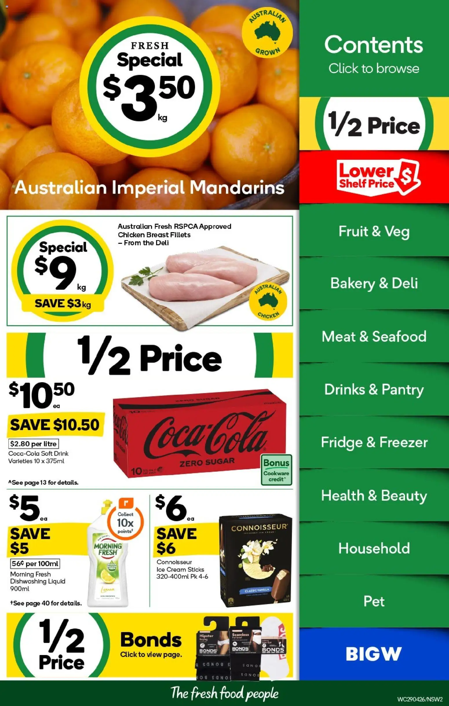 Woolworths catalogue  - page 2- valid from 29/04/2026