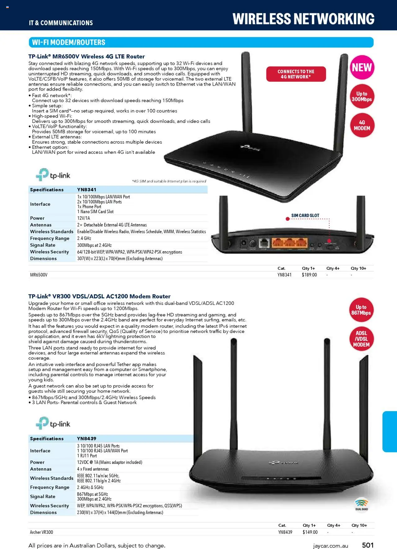 Jaycar Engineering & Scientific Catalogue 2025/2026  - page 501- valid from 09/07/2025