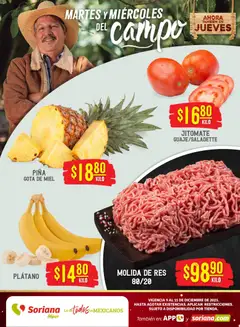 Soriana - Martes y Miércoles del Campo Híper: Saltillo y Torreón válido desde 09/12/2025