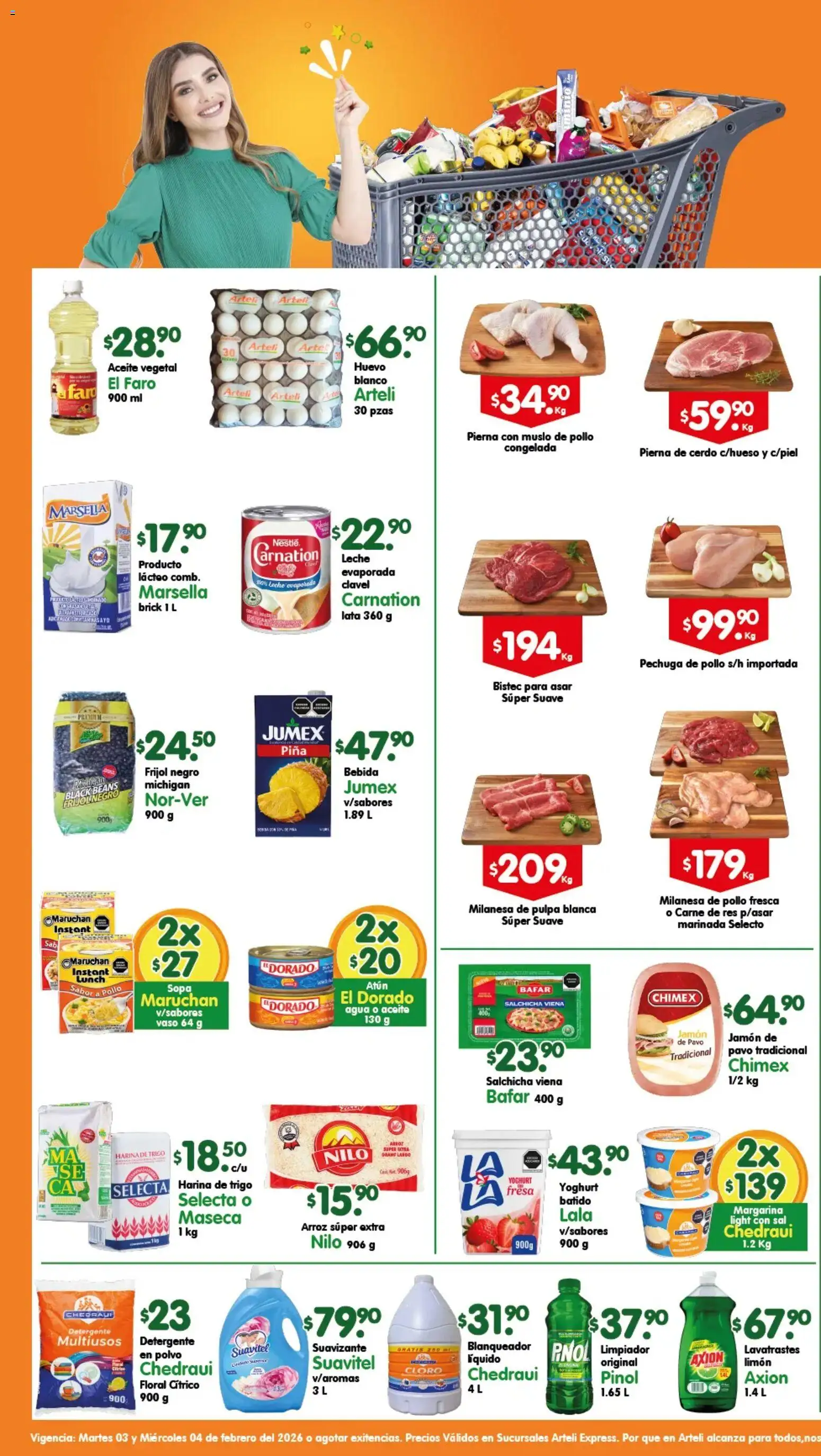 Arteli folleto Express - página 1- válido desde 03/02/2026