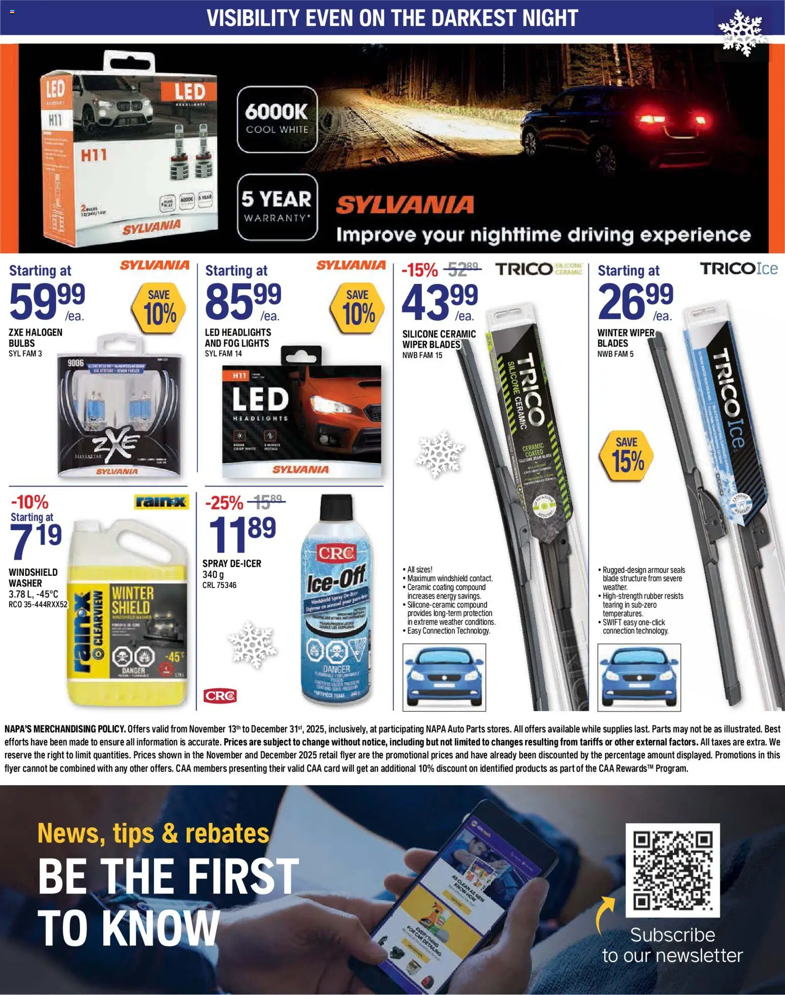 NAPA Auto Parts weekly flyer - page 12- valid from Nov 13, 2025