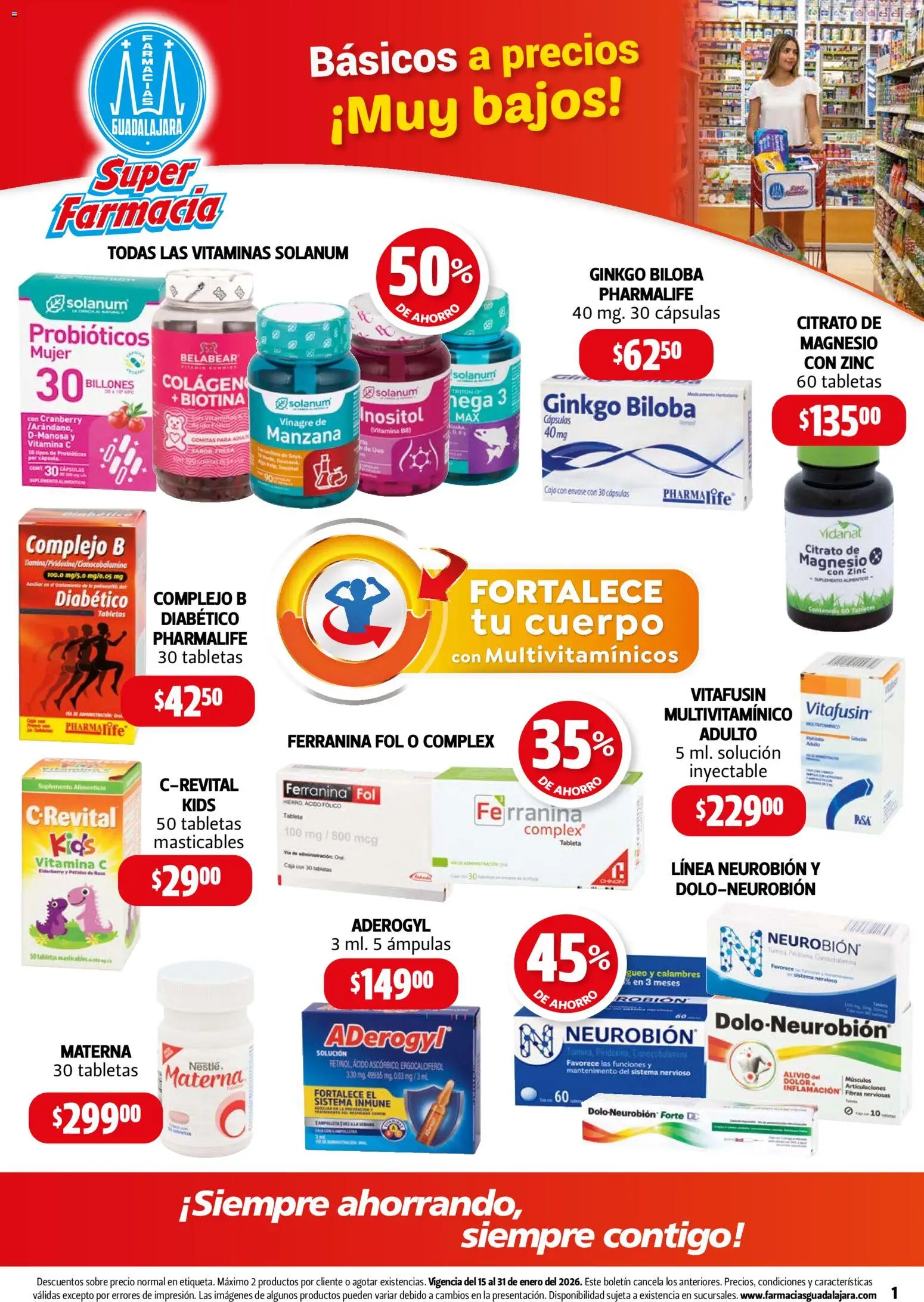 Farmacia Guadalajara catálogo - página 1- válido desde 15/01/2026