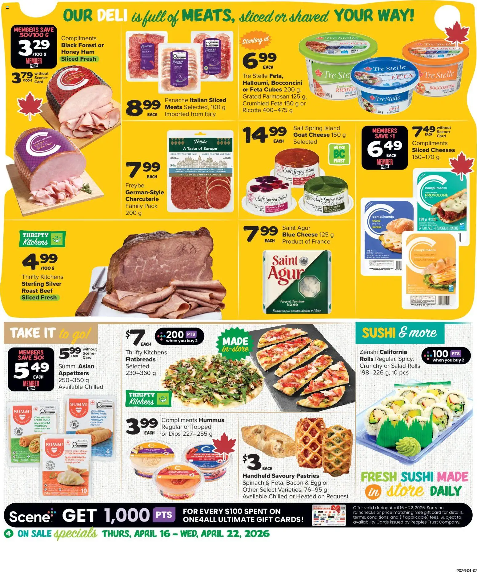 Thrifty Foods weekly flyer / circulaire - page 5- valid from Apr 16, 2026