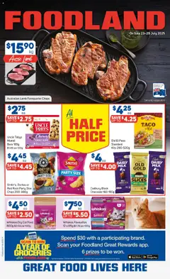 Foodland catalogue preview - valid from 23/07/2025