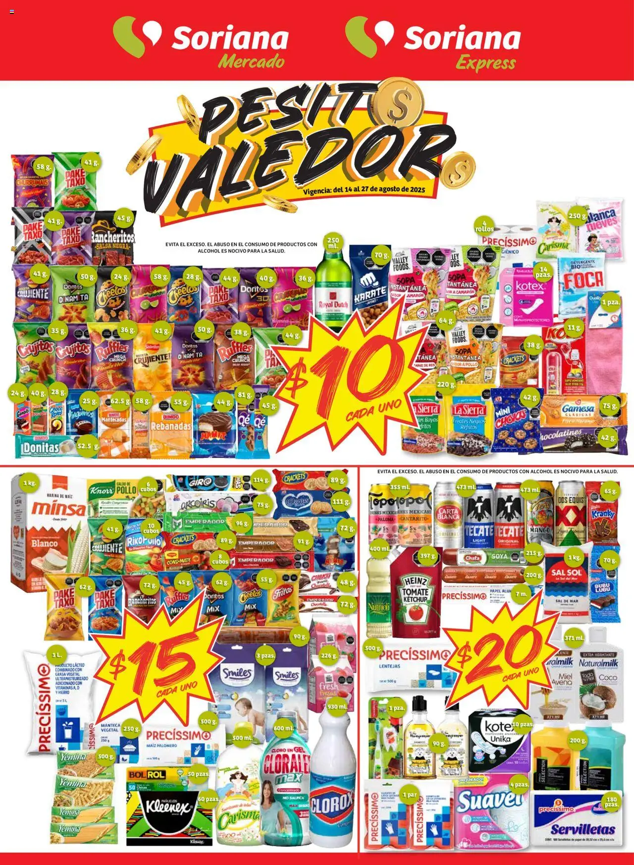 Soriana - Pesito Valedor Mercado: BCN y Son - página 1- válido desde 14/08/2025