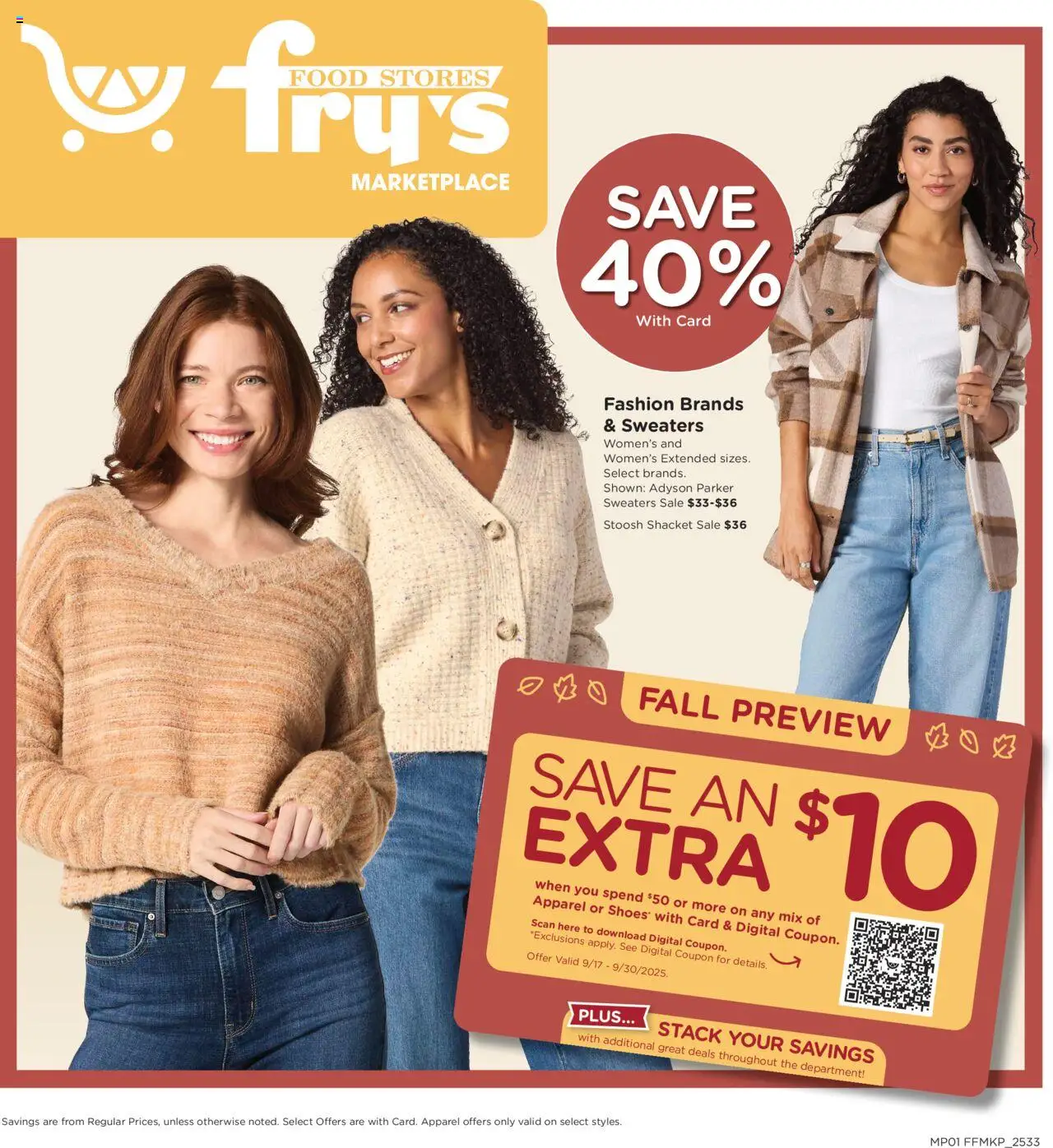 Fry's Food Home & Apparel - page 1- valid from 09/17/2025