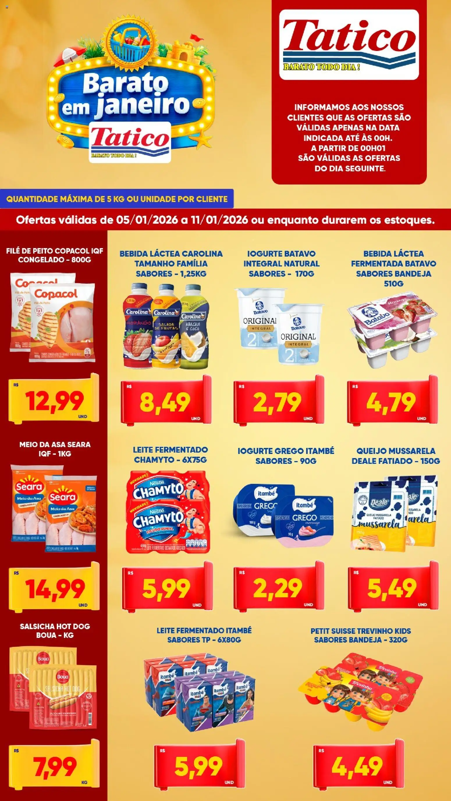 Tatico - Ofertas da semana - página 1- válido a partir de 05/01/2026
