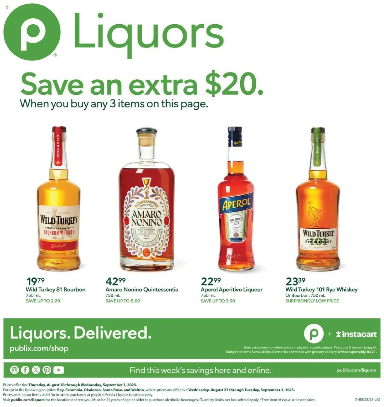 Publix Liquor - page 1- valid from 08/28/2025