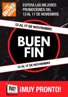 Home Depot Buen Fin aviso válido desde 13/11/2025