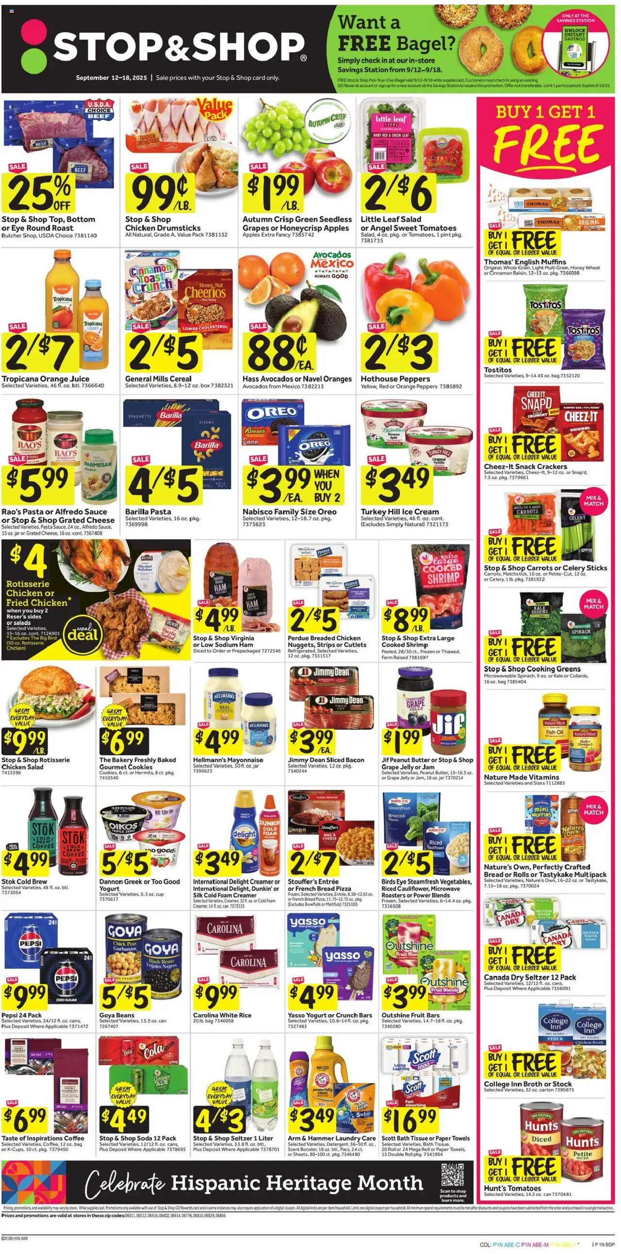 Stop & Shop Weekly Circular - CT - page 1- valid from 09/12/2025