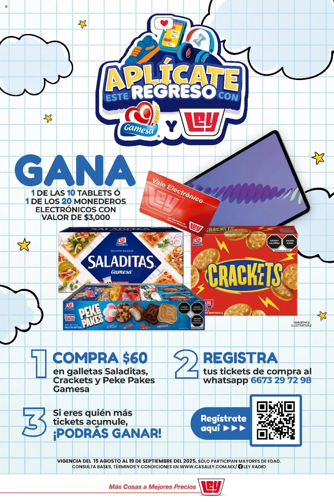 Casa Ley - Folleto Aplícate este Regreso con Gamesa - página 1- válido desde 15/08/2025