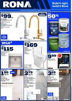 Preview Rona weekly flyer valid from Jan 29, 2026