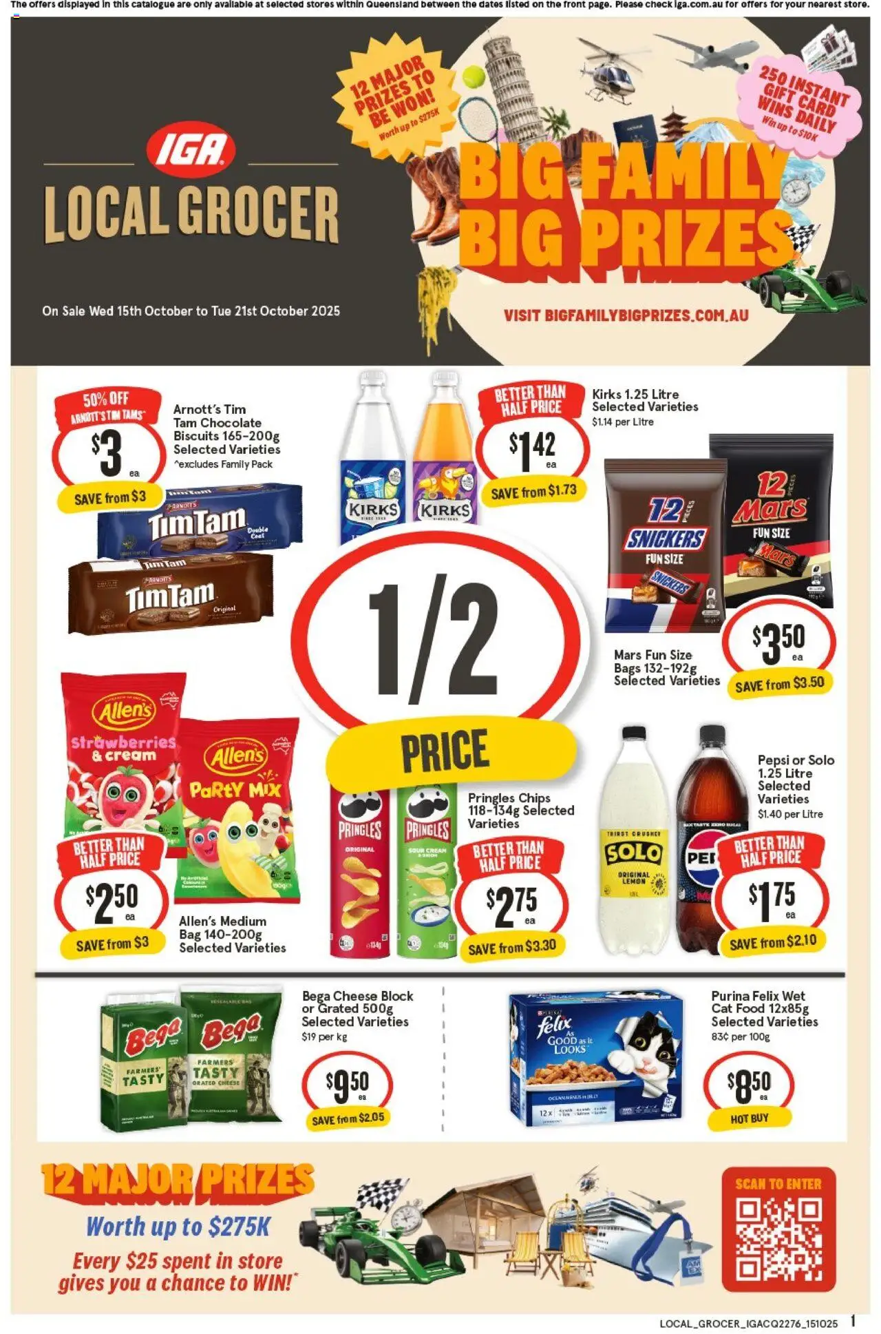 IGA Local Grocer QLD - page 1- valid from 15/10/2025