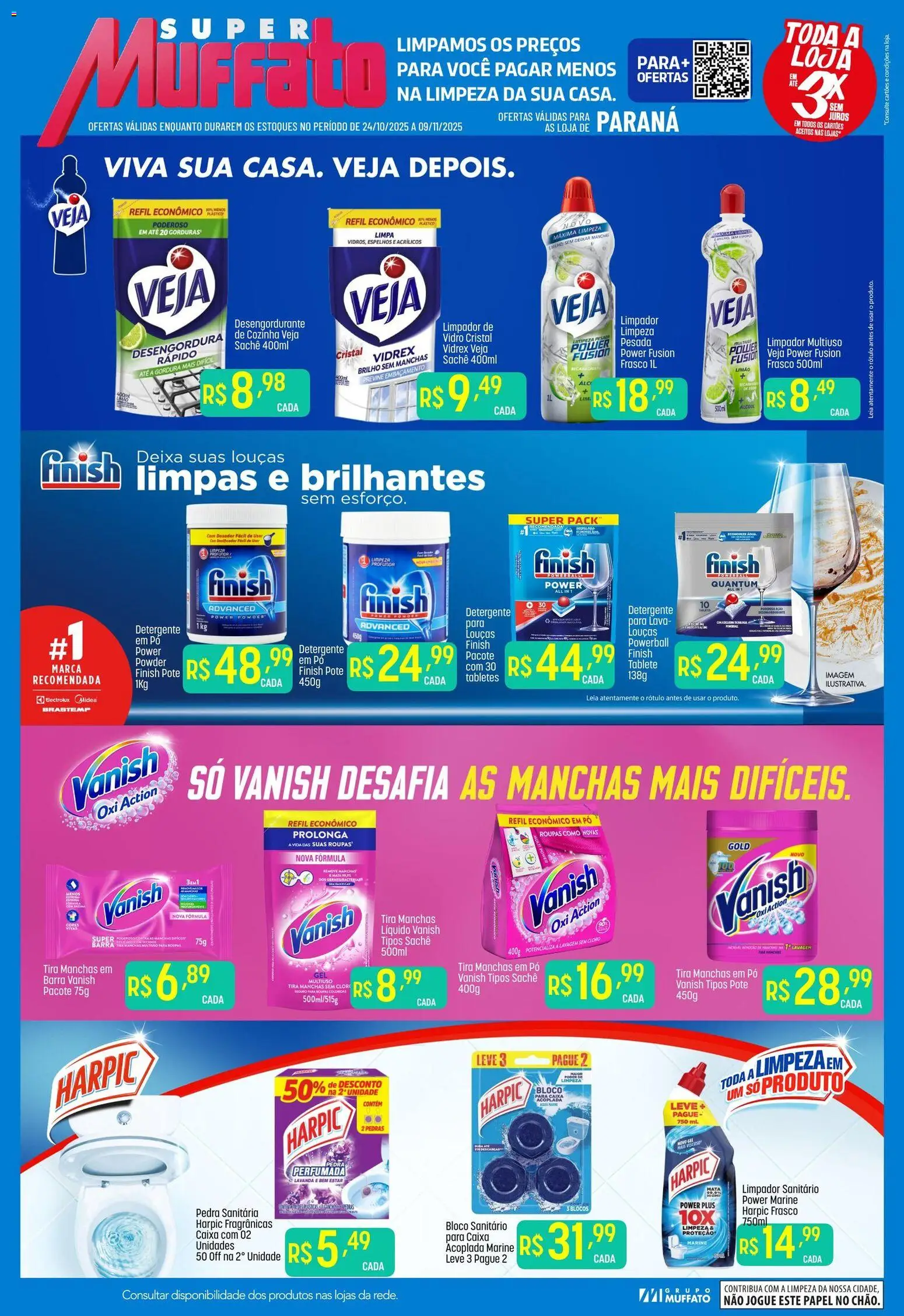 Super Muffato - Ofertas especiais de limpeza - página 1- válido a partir de 24/10/2025

