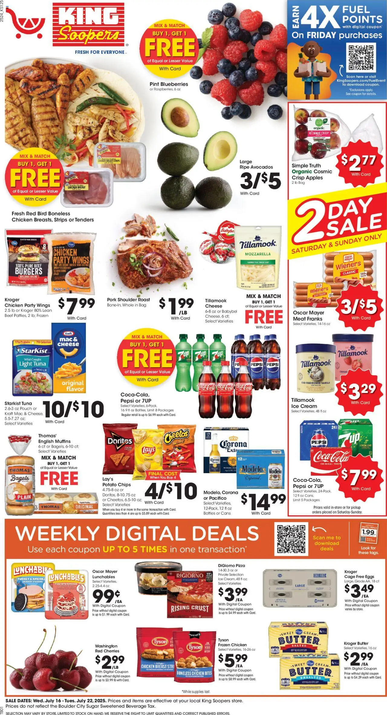 King Soopers Weekly Ad - CO - page 1- valid from 07/16/2025