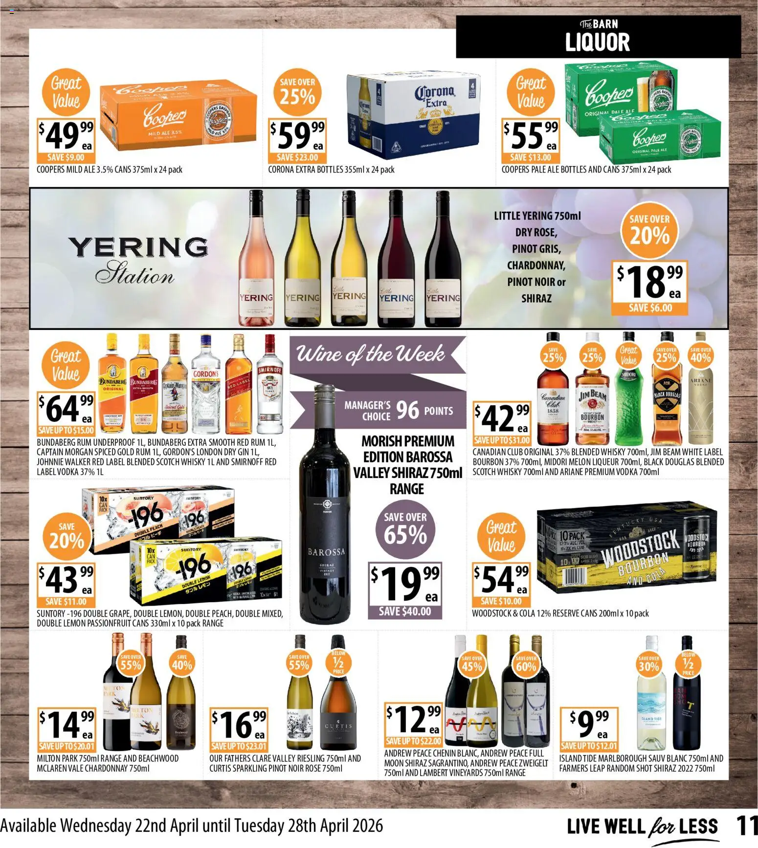 Supabarn catalogue  - page 11- valid from 22/04/2026